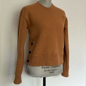 Rag & Bone camel brown 100% merino wool crewneck sweater XXS